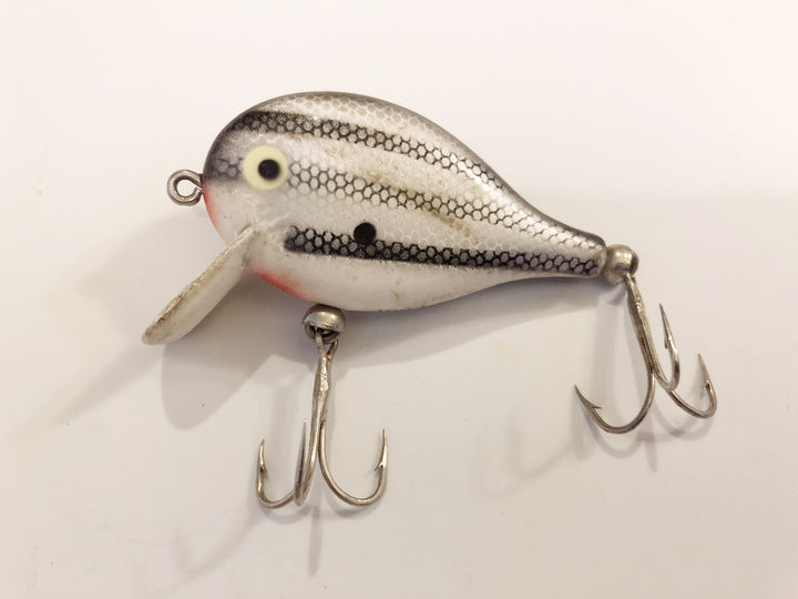 Doll Top Secret Lure White with Black Stripes and Scales