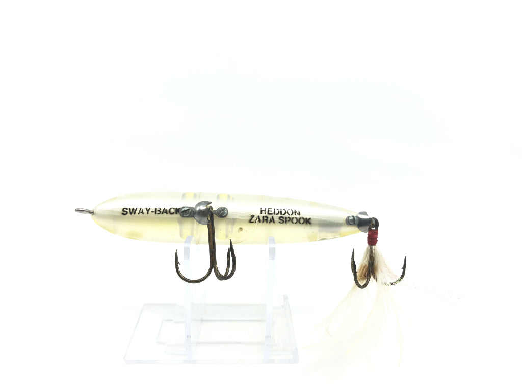 Heddon Original Zara Spook Clear Dressed Treble Color Sway Back
