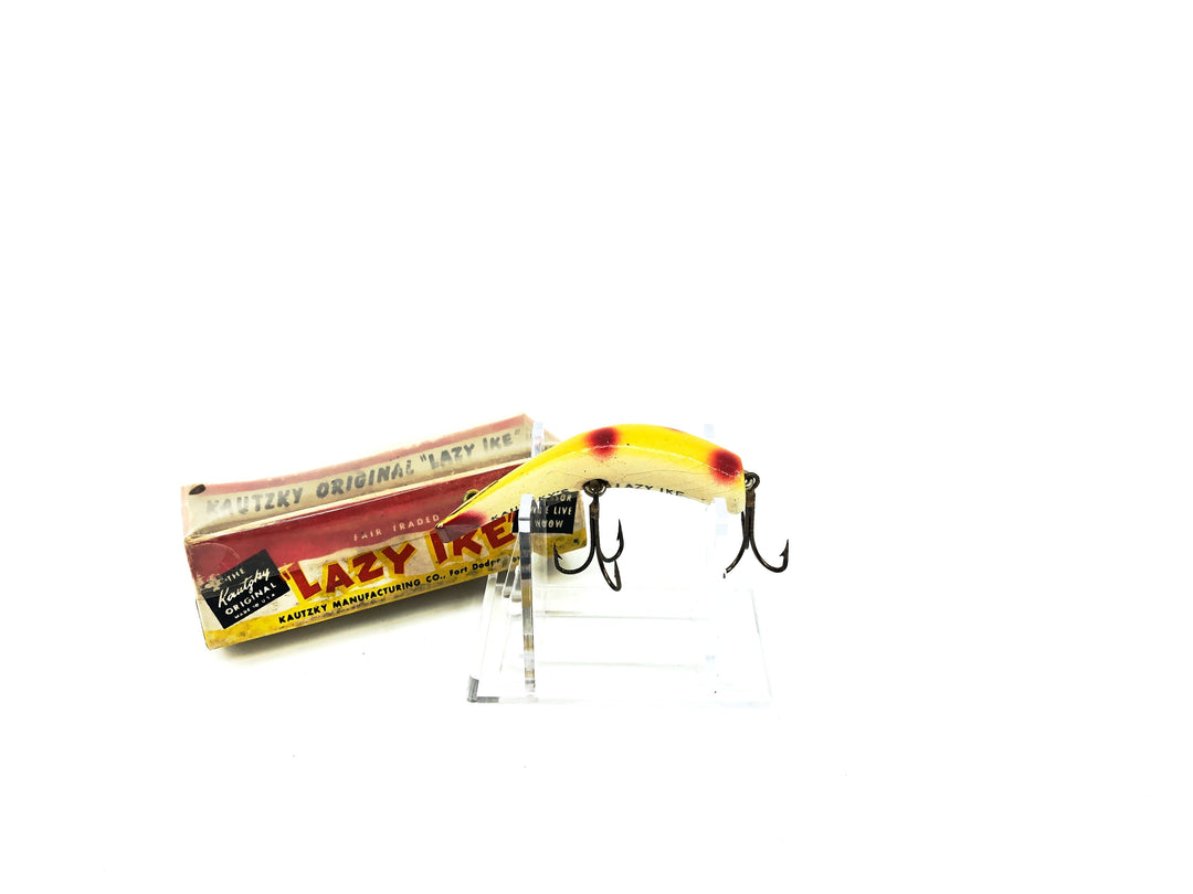 Vintage wooden Kautzky's Lazy Ike KL-25 YS Yellow Spot in Box