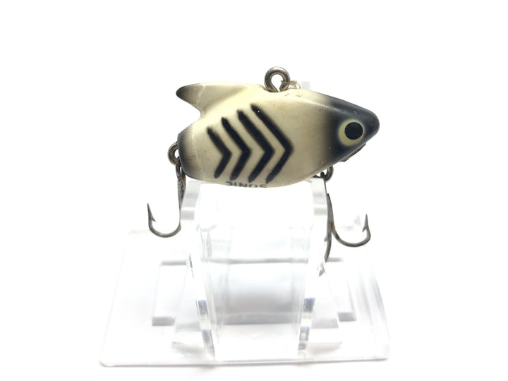 Rare Heddon Sonic Chevron Oil Advertising Pattern Fishing Lure Black White Version WBX Color Code