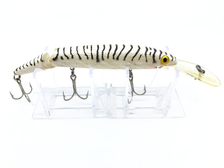 Vintage Rebel Spoonbill Jointed Minnow Zebra Pattern