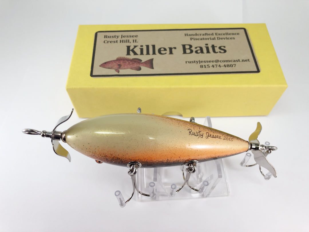 Rusty Jessee Killer Baits Five Hook Minnow in Brown Crackleback Color