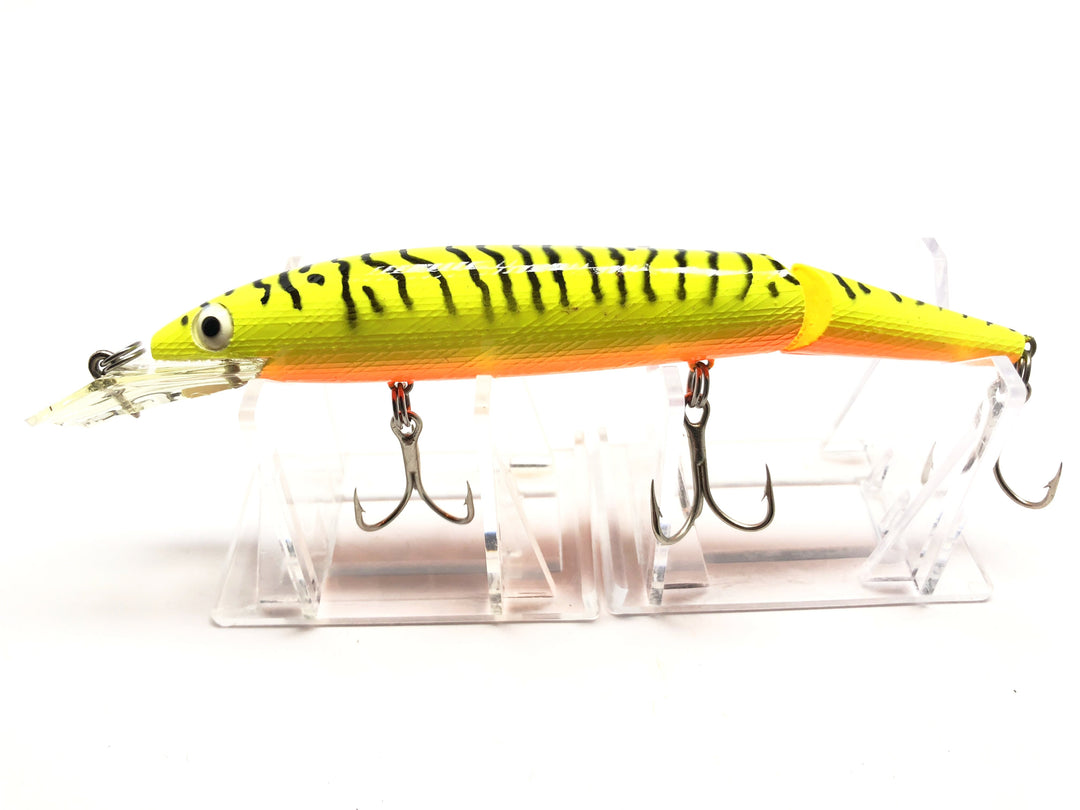 Vintage Rebel Fastrac Jointed Minnow Yellow Black Tiger Stripes Color