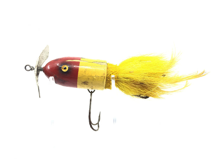 Marathon Musk-E-Munk Yellow and Red Vintage Lure