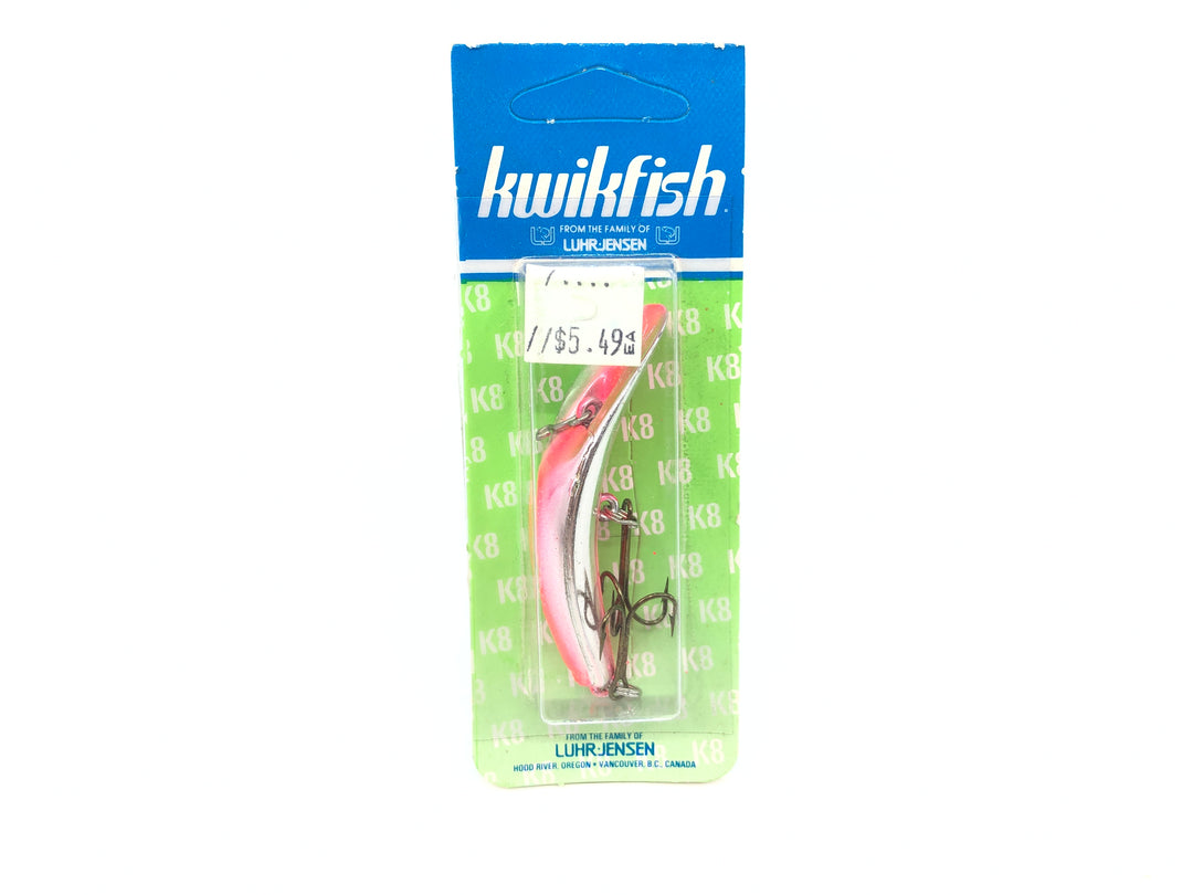 Kwikfish K8 Color 930 Silver Fire Stripe (SPR) New on Card Old Stock