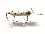 Hellbender Whopper Stopper Type Lure White with Black Dots