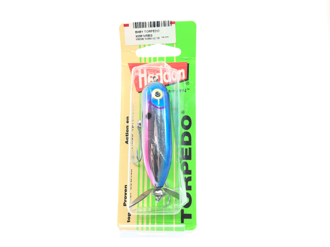 Heddon Baby Torpedo X0361 in NPB Blue Shiner Color New on Card