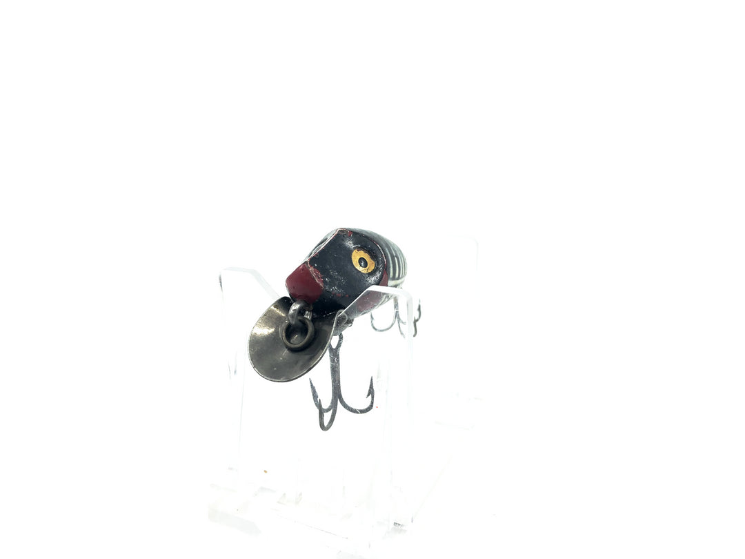 Heddon Midgit Digit River Runt Spook 9020 XBW Black Shore Minnow Color Factory Repaint