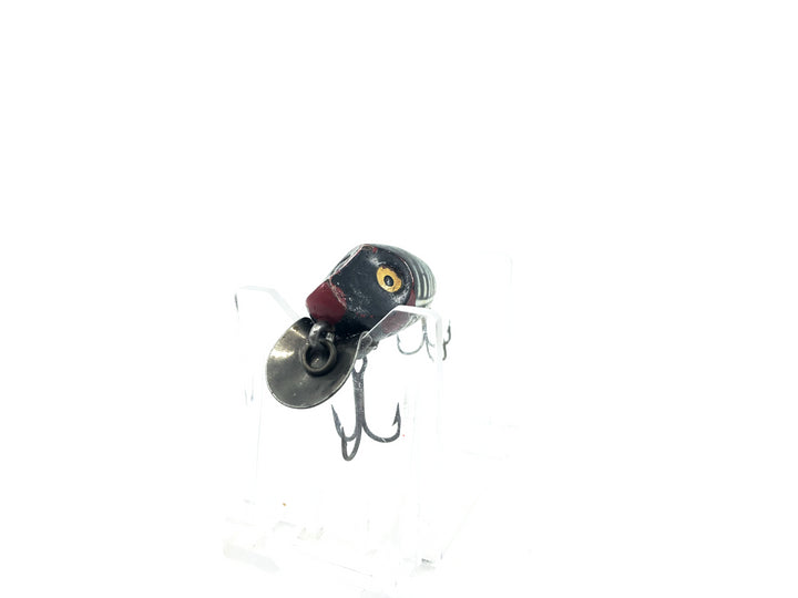 Heddon Midgit Digit River Runt Spook 9020 XBW Black Shore Minnow Color Factory Repaint