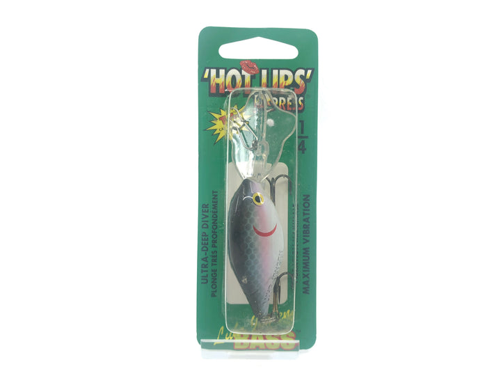 Luhr-Jensen Baby Hot Lips Silver Black Top Color New on Card