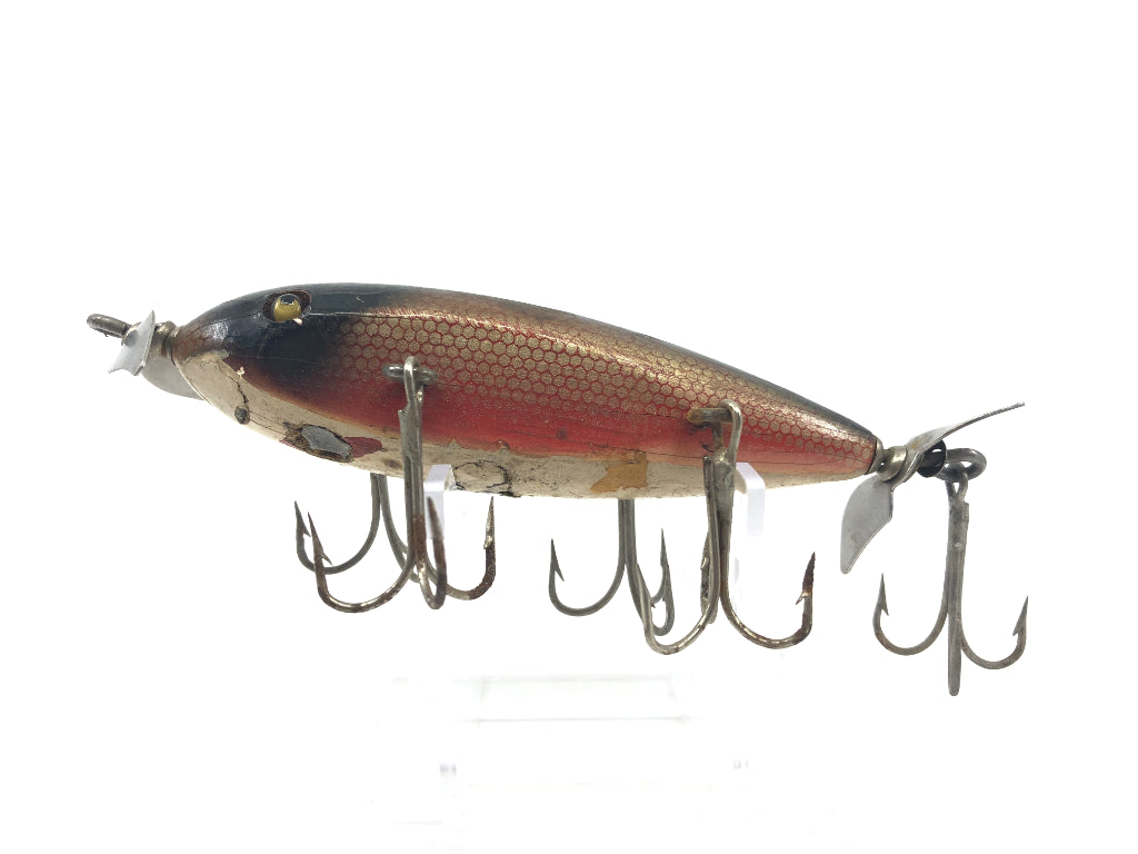 Creek Chub Glass Eyed Injured Minnow Red Side Color Added Hooks