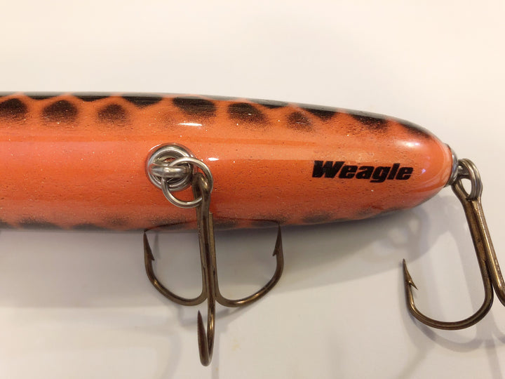 Suick Weagle 8" Musky Lure in Stink Pumpkin Color