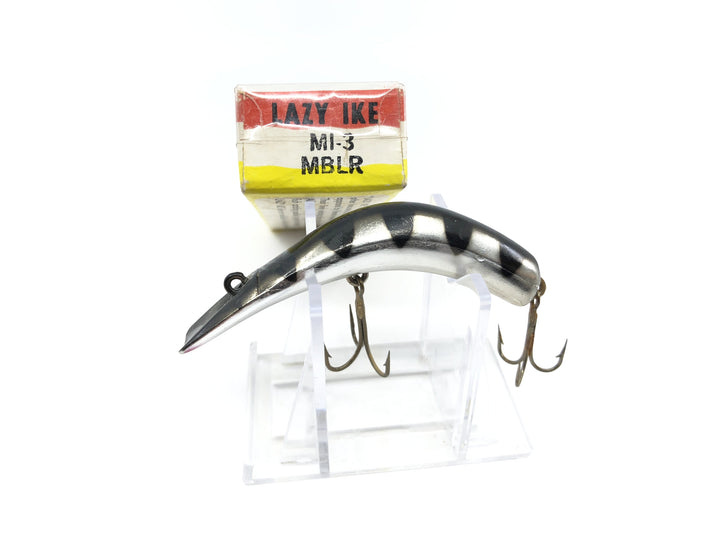 Lazy Ike MI-3 MBLR Metallic Black Ribs Color New in Box
