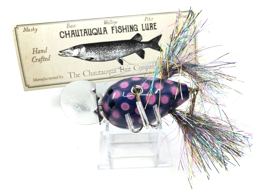 Chautauqua Custom Dingbat in Purple with Pink Polka-dot Color