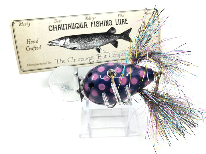 Chautauqua Custom Dingbat in Purple with Pink Polka-dot Color