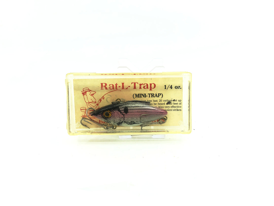 MitBill Lewis Classics Rat-L-Trap #65 Silver Shad Color 1/4 oz with Box Old Stock