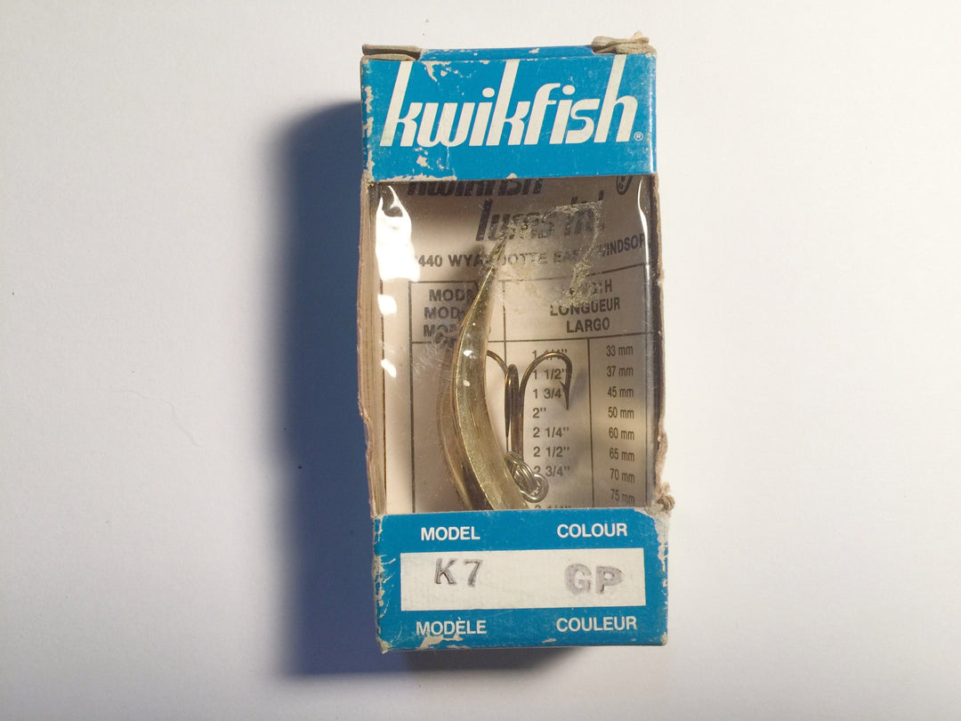 Vintage Kwikfish G7 P New In Box Gold Color