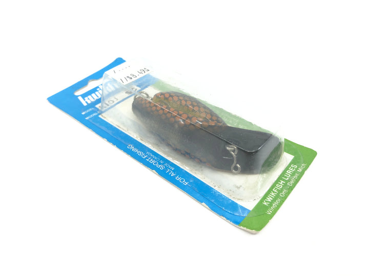 Kwikfish Jointed K10J SC Black Orange Scale Color New on Card Old Stock