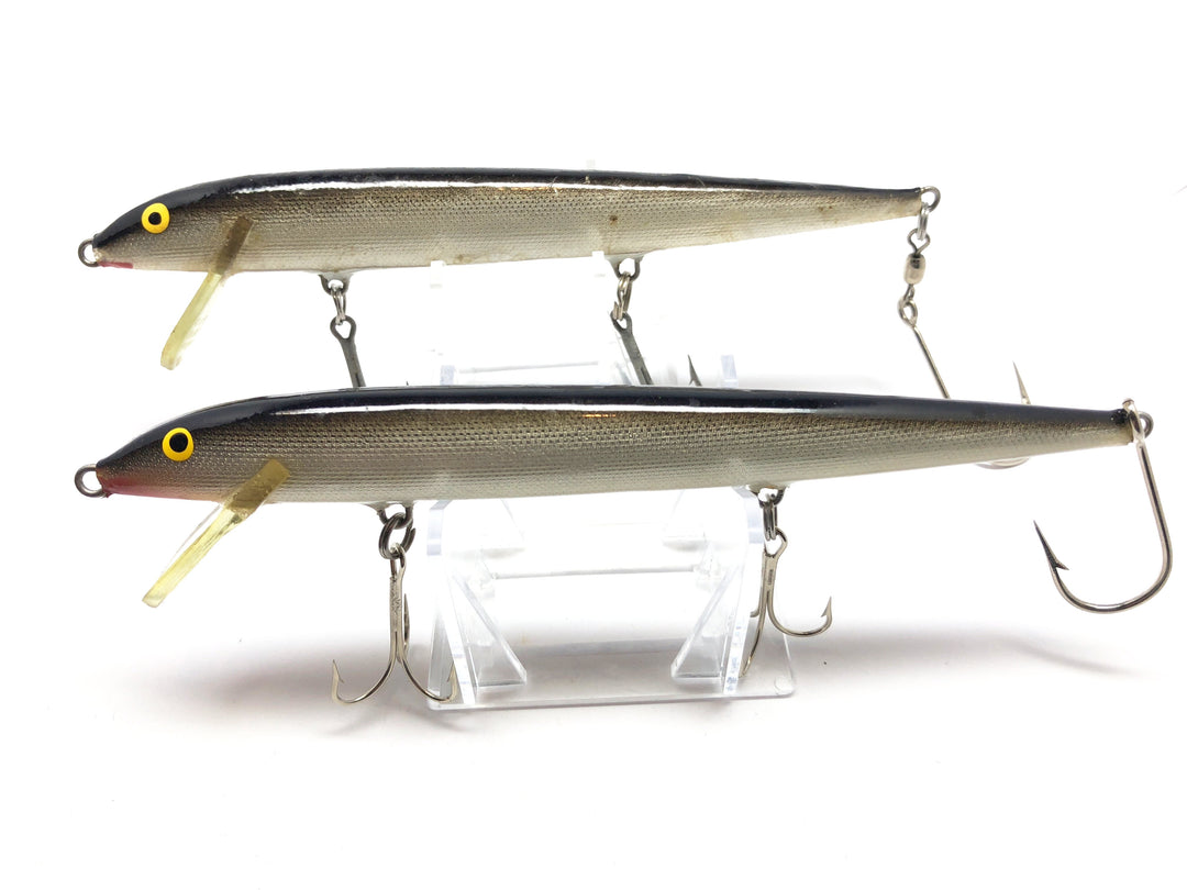 Pair of Original Floating Rapala Minnows 6.5" long new Back Hooks
