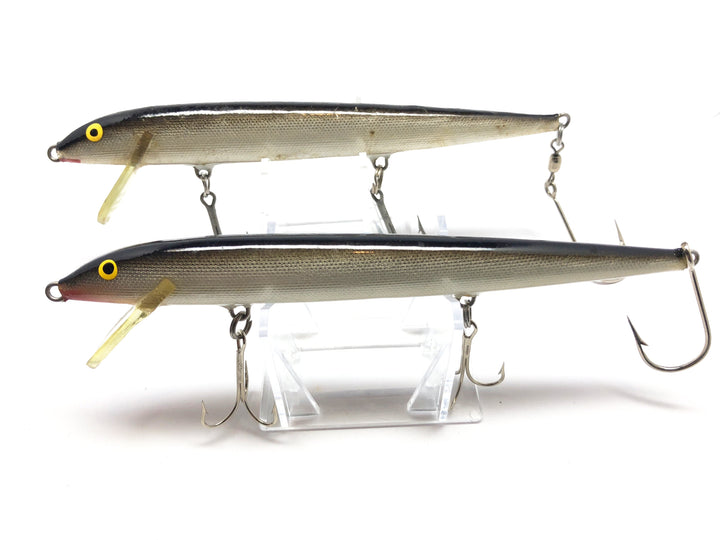 Pair of Original Floating Rapala Minnows 6.5" long new Back Hooks