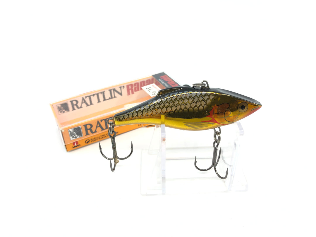 Rapala Rattlin' Rap RNR-8 SG Silver Gold Color New in Box Old Stock