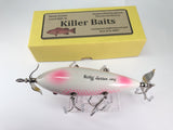 Rusty Jessee Killer Baits Five Hook Minnow in Pink and White Scale Color