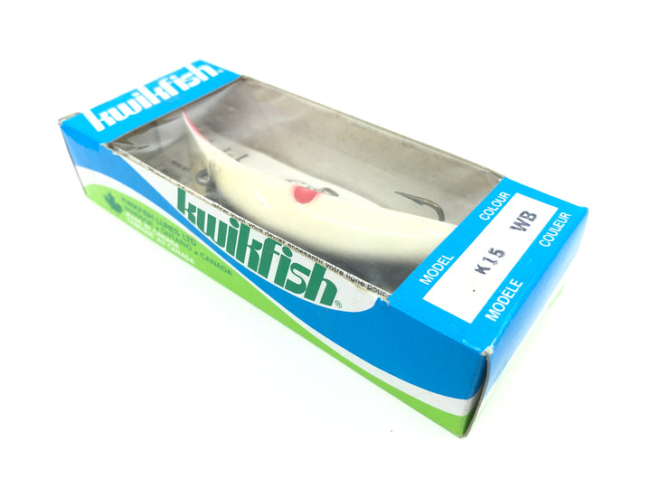 Kwikfish K15 WB White Black Stripe Color New in Box Old Stock