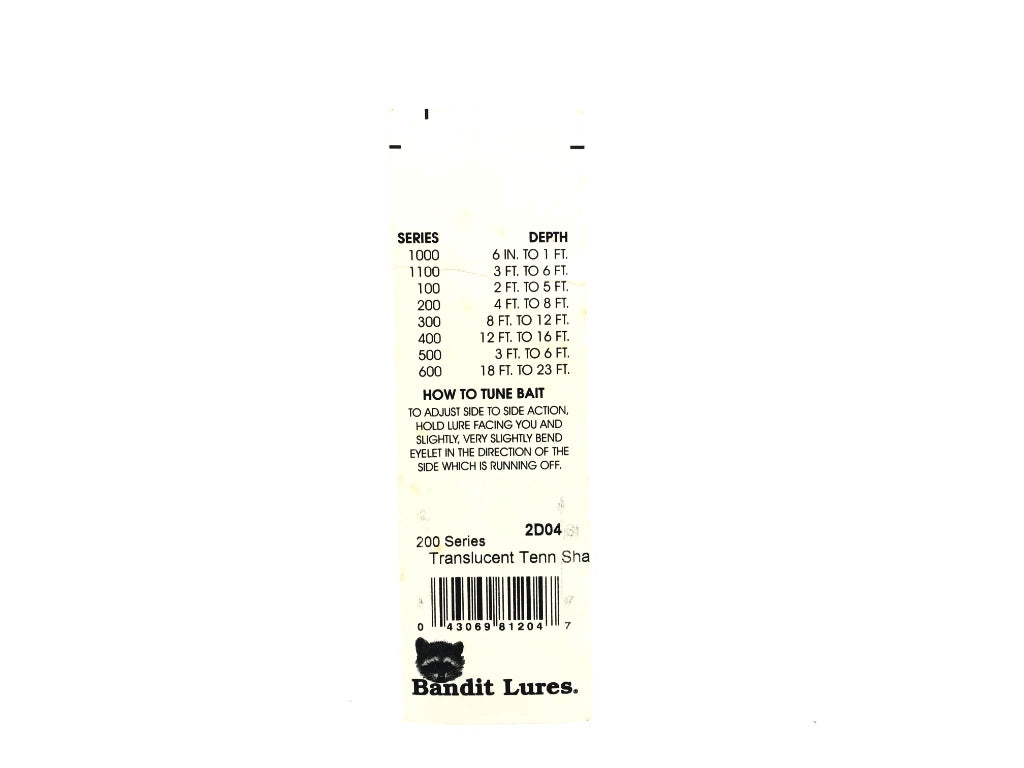 Bandit 200 Series Translucence Tennessee Shad 2D04