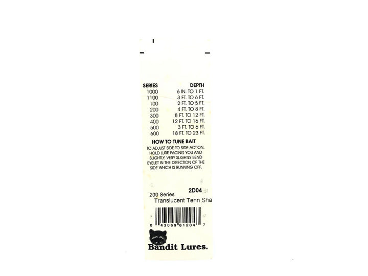 Bandit 200 Series Translucence Tennessee Shad 2D04