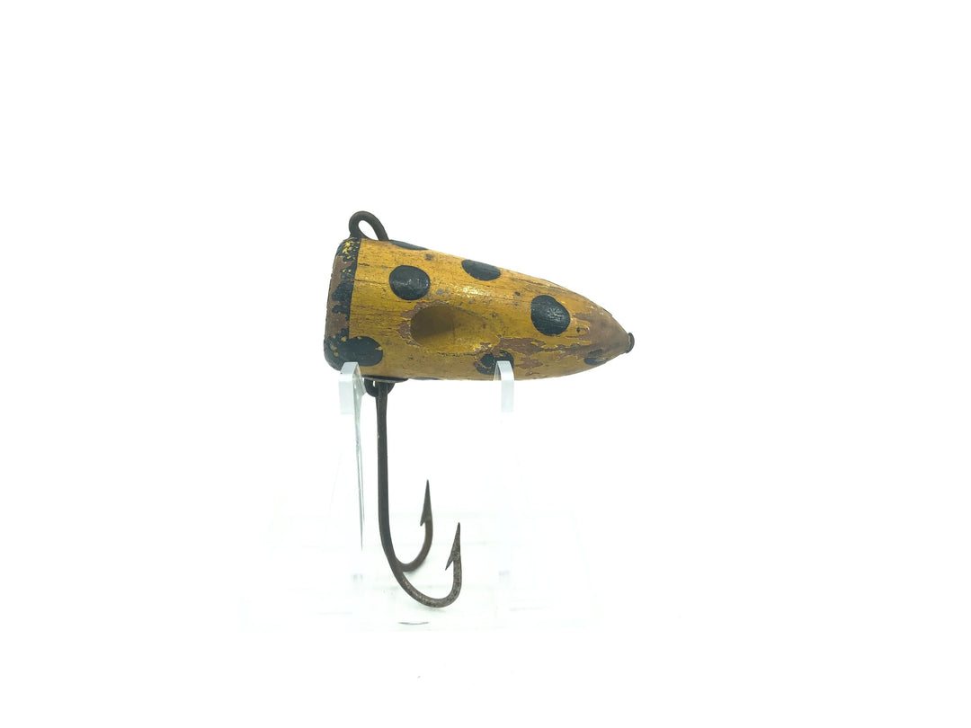 Biff Bait 1925 Milwaukee Wisconsin Lure Yellow/Black Dots Color