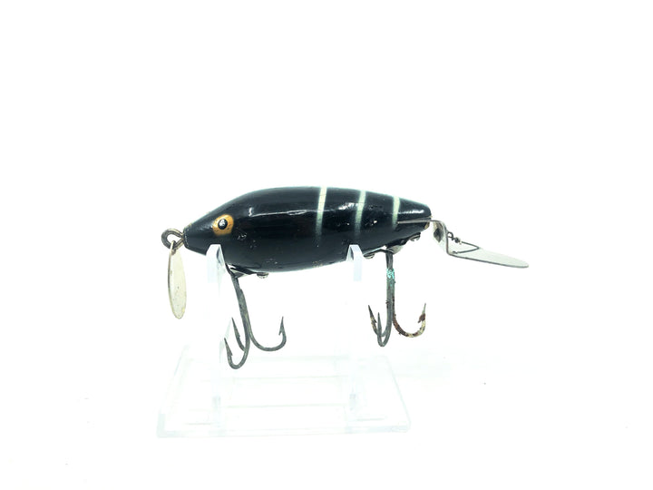 Heddon Go-Deeper Crab, D1900, BW Black/White Ribs Color