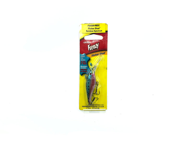 Berkley Frenzy Flicker Shad Rainbow Spectrum Color, New on Card, Old Stock