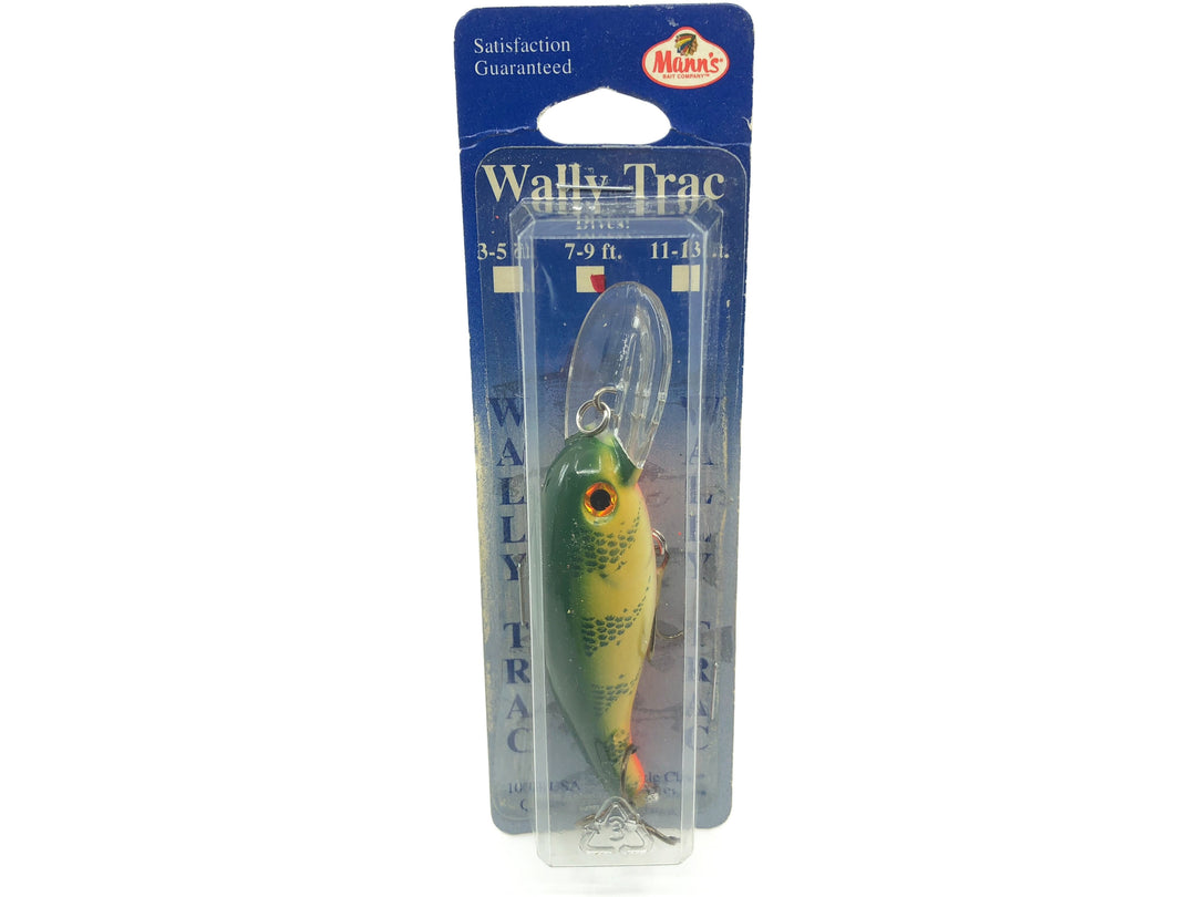 Mann's Wally Trac Lure 7-9 Ft Yellow Perch Color New on Card