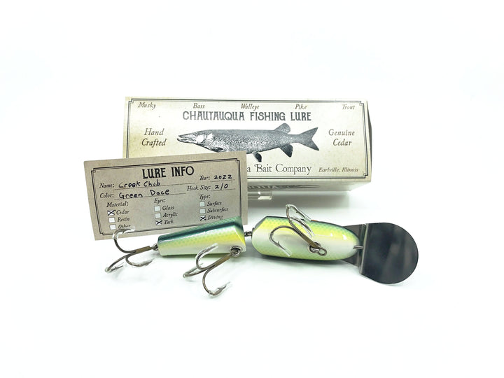 Chautauqua Jointed Creek Chub Lure in Green Dace Color