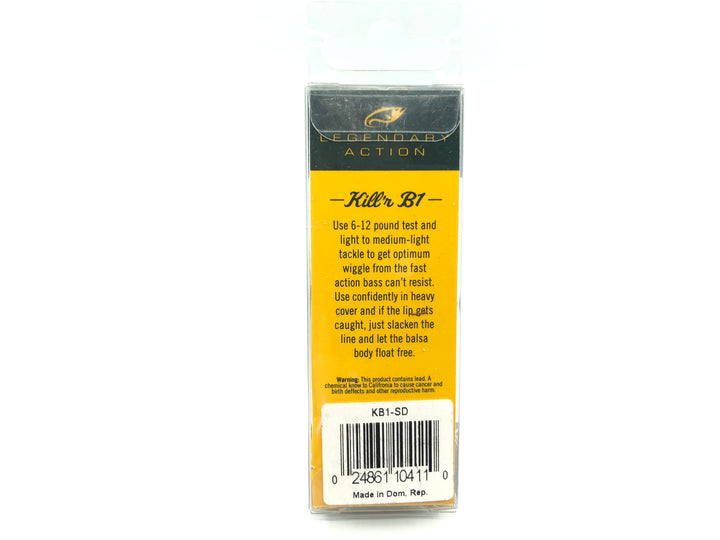 Bagley Kill'r B1 KB1 Square Bill KB1-SD Shad Color New in Box OLD STOCK2
