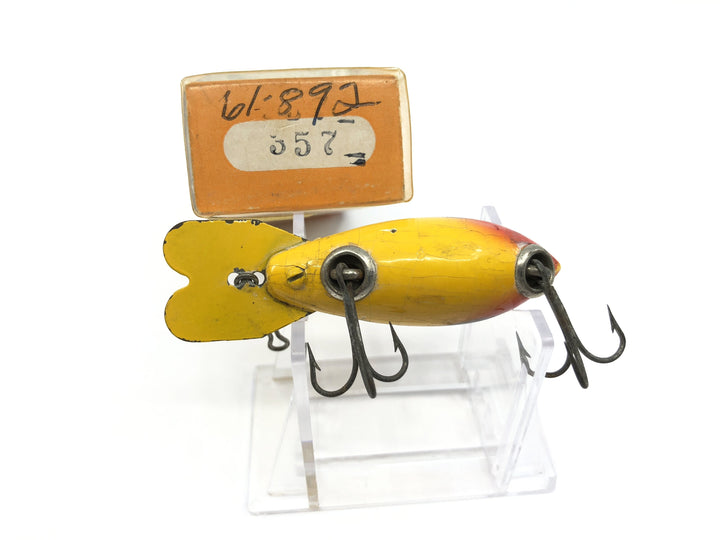 Vintage Wooden Bomber 357 Yellow Black Shadow Stripe Color with Box