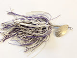 Musky Spinner Purple and White Rubber Skirt