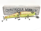 Jointed Chautauqua 8" Minnow Musky Lure Special Order Color "Fluorescent Perch"