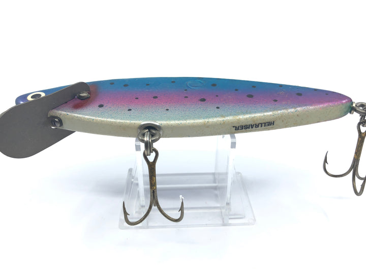 Vintage Hellraiser Psycho Path Musky Lure 6" Rainbow Trout Color