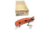 Vintage Wooden F6 Orange Flatfish with Box