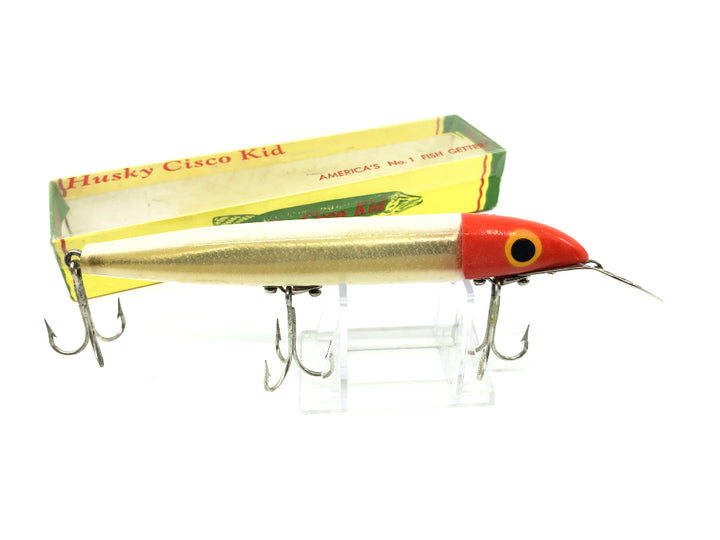Husky Cisco Kid Musky Lure Red Head White Body 613 Color with Box