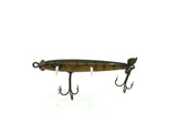Shakespeare Slim Jim Vintage Wooden Lure, Natural Pike Color