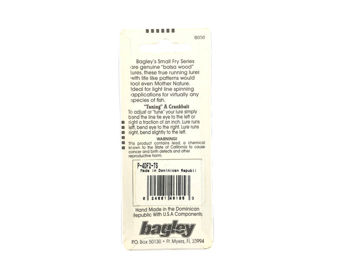 Bagley Small Fry Shad 4DF2-TS New on Card
