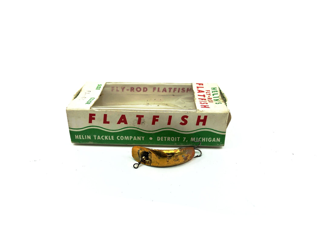 Vintage Helin Flatfish F3 GPL Gold Plated with Box