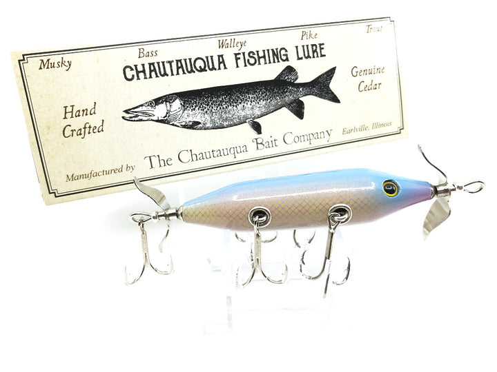 Chautauqua Special Order Wooden 5 Hook Minnow in Dolphin Minnow Color