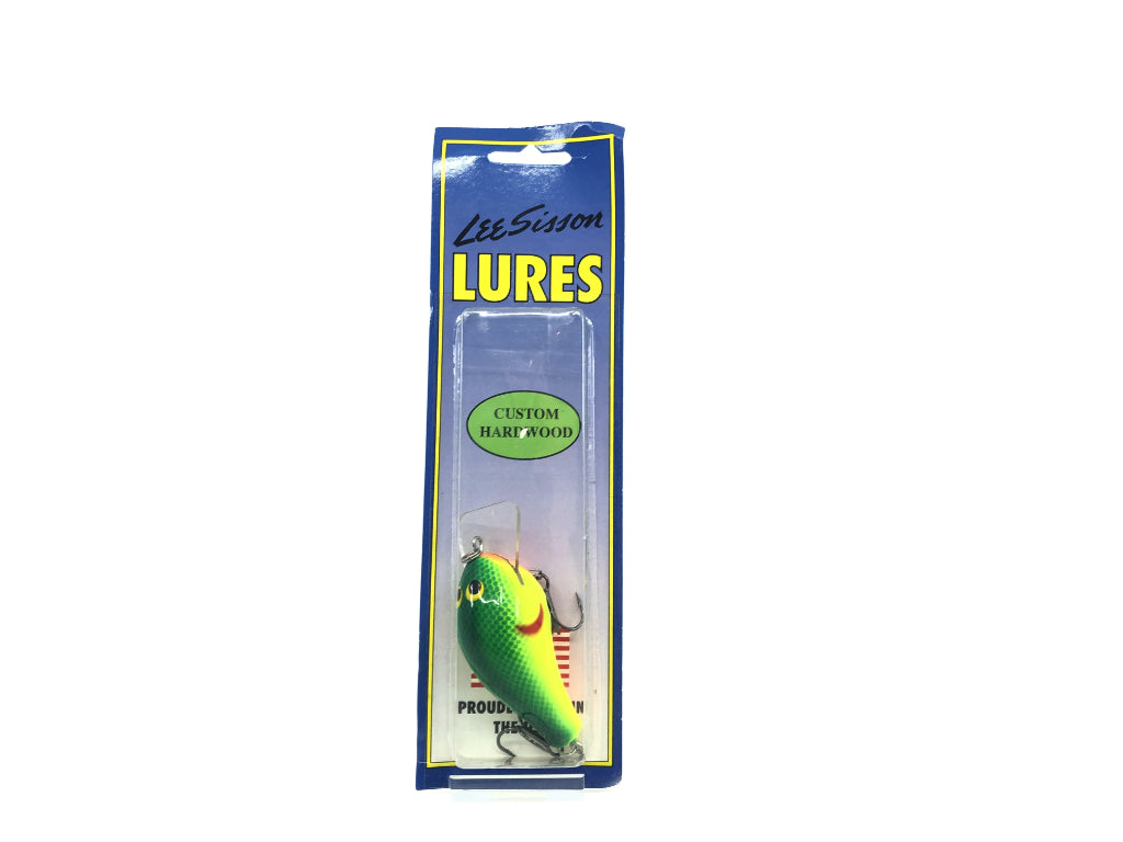 Lee Sisson Lure BS2 Square Bill Crank Color #16 Chartreuse Shad New on Card