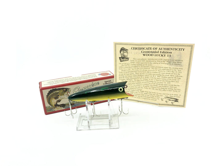 Heddon Centennial Edition Wood Lucky 13 New in Box NO. X2500W-BF