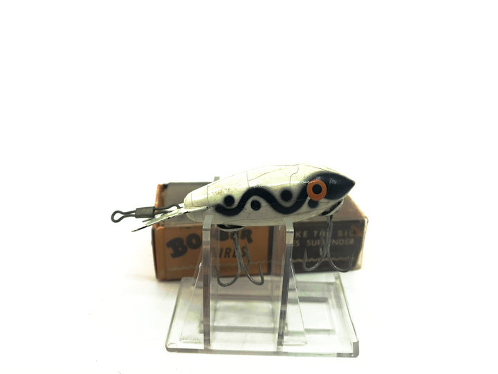 Vintage Wooden Bomber 308 White Black Shadow Stripe Color with Box