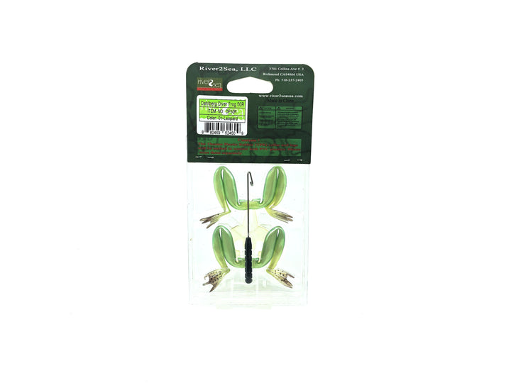 River2sea Dahlberg Diver Frog 50 Replacement Pack, 01 Leopard Color New Old Stock