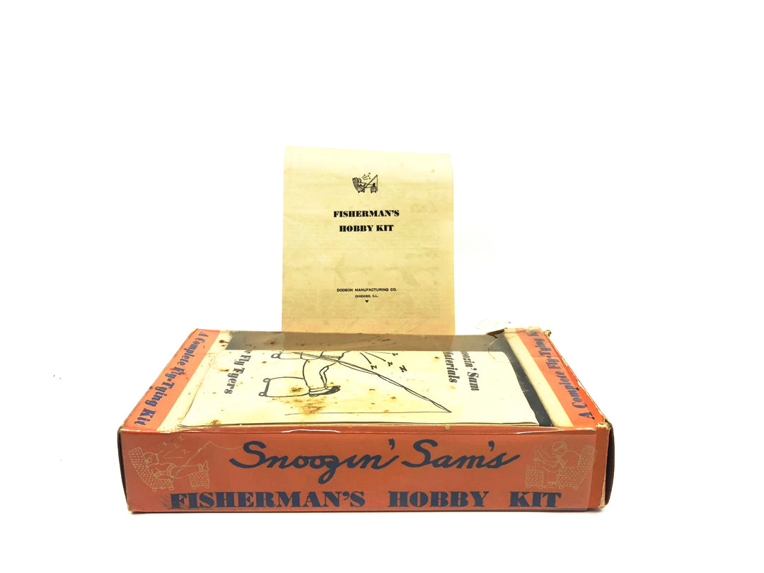Vintage Snoozin Sam's Fisherman's Hobby Kit, Fly Tying Kit